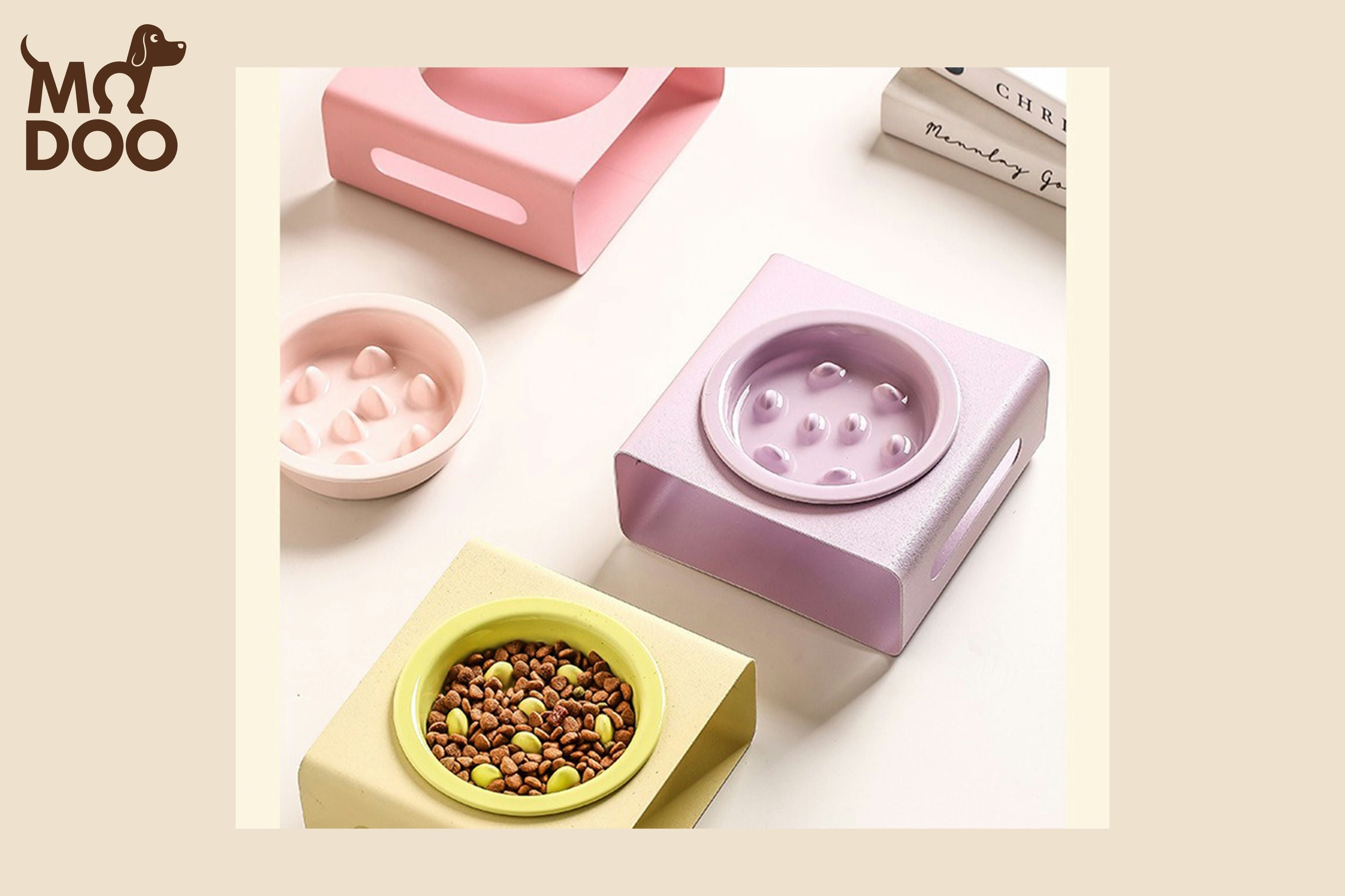 "Paws & Pause" Creative Cream Pet Slow-Feeding Bowl – Ergonomic Mealtime Wellness for Cats & Dogs "Paws & Pause" Creative Cream Pet Slow-Feeding Bowl – Ergonomic Mealtime Wellness for Cats & Dogs