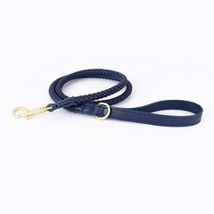 Braided Leather Dog Leash โ 4 Colors
