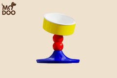 Neck protecting high legged dog&cat food bowl,  anti - tipping and adjustable dog water dispenser