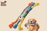 Rainbow Twist Candy Dog Chew Toy - Squeaky, Durable, and Teething-Resistant Pet Supplies for Aggressive Chewers (Vibrant Colors, Noise-Making Fun, Non-Toxic Material