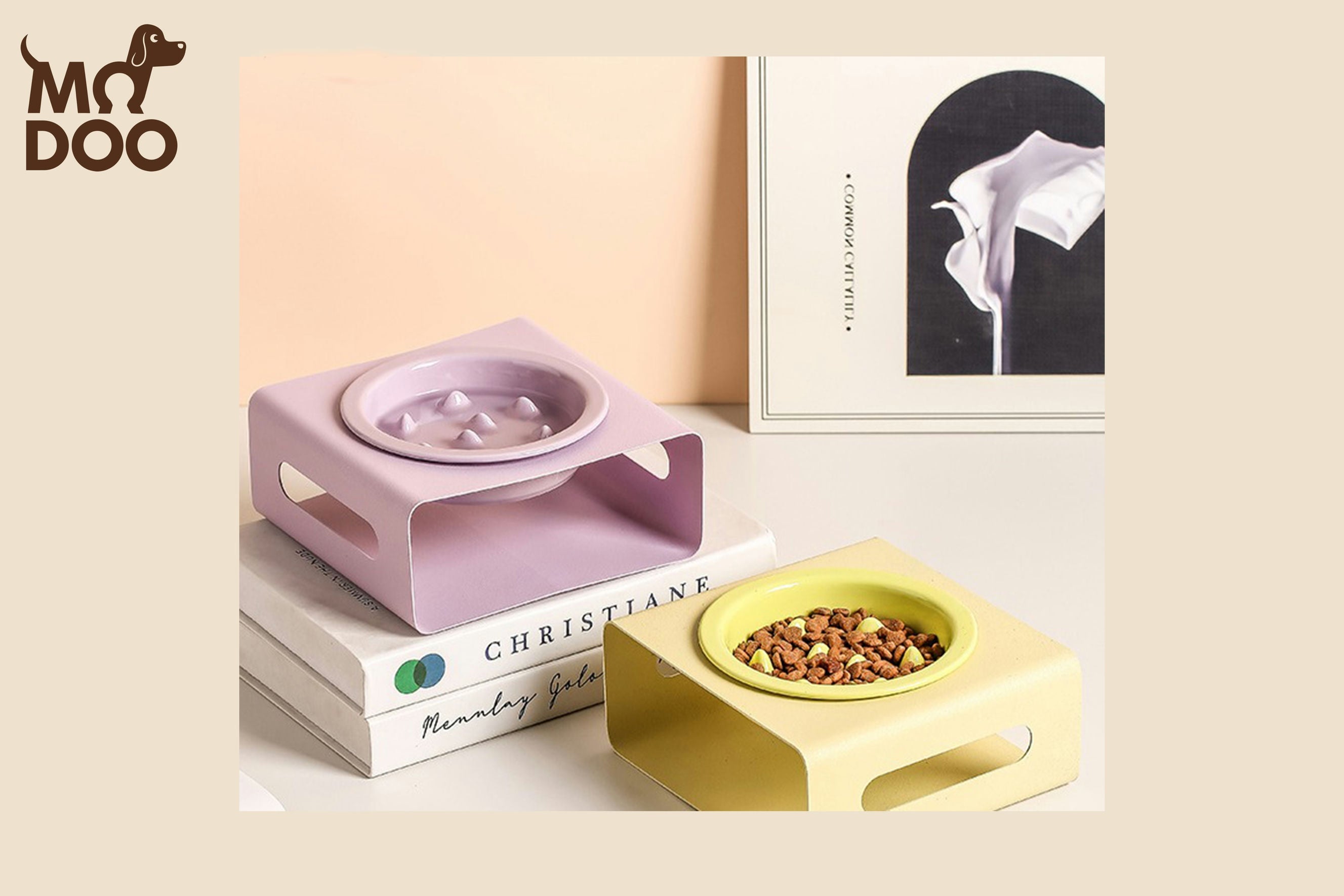 "Paws & Pause" Creative Cream Pet Slow-Feeding Bowl – Ergonomic Mealtime Wellness for Cats & Dogs "Paws & Pause" Creative Cream Pet Slow-Feeding Bowl – Ergonomic Mealtime Wellness for Cats & Dogs