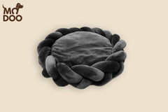 Cotton-Filled Fabric Strip Yarn Woven Cat Bed - DIY Arm-Thick Handwoven Pet Dog Bed & Dog Mattress