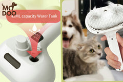 Pet Spray Paint Comb Dog Head Drawstring Knot Floating Hair Comb One-Button Hair Removal Pet Comb